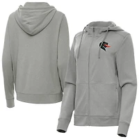 Women's Antigua  Heather Gray UAB Blazers Seeker Full-Zip Hoodie Jacket