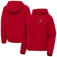 Women's Antigua  Cherry New Mexico Lobos Universe Full-Zip Hoodie Jacket