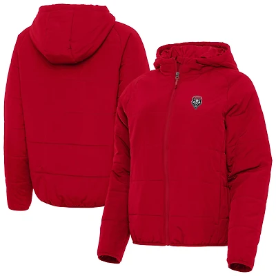 Women's Antigua  Cherry New Mexico Lobos Universe Full-Zip Hoodie Jacket