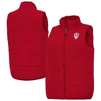 Women's Antigua  Crimson Indiana Hoosiers Experience Full-Zip Vest