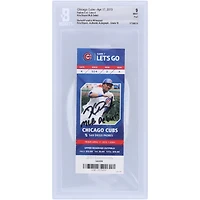 Kris Bryant Chicago Cubs Autographed Beckett Fanatics Witnessed Authenticated 9/10 Ticket from April 17, 2015 with "MLB Debut" Inscription