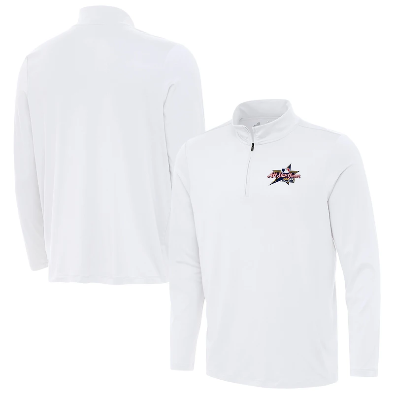 Men's Antigua White 2025 MLB All-Star Game Reprocess Quarter-Zip Top