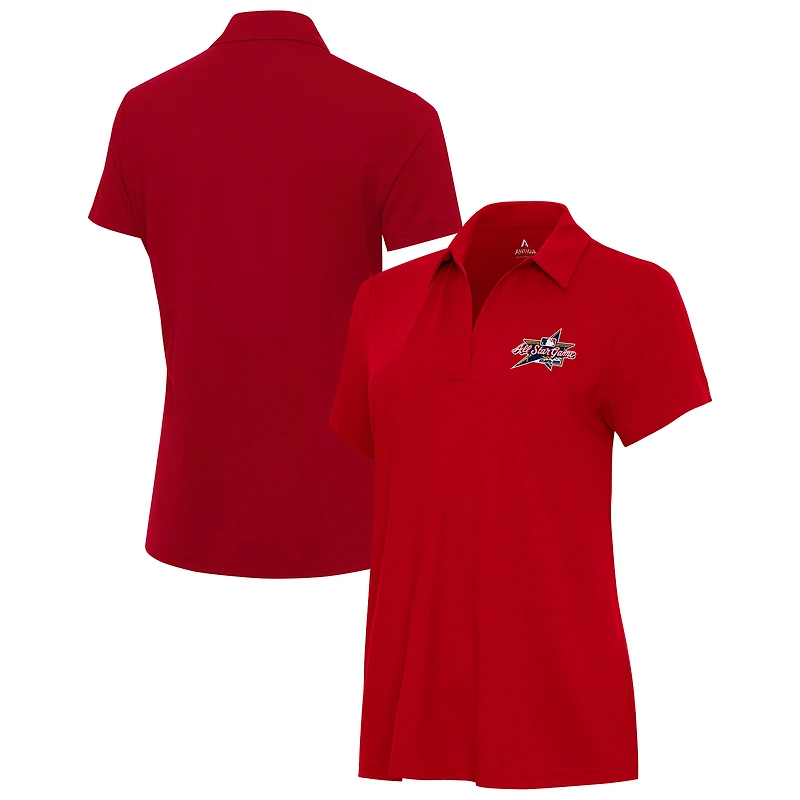 Women's Antigua Red 2025 MLB All-Star Game Era V-Neck Polo