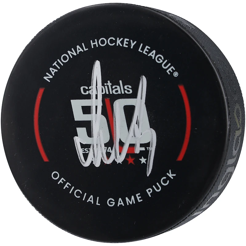 Alexander Ovechkin Washington Capitals Autographed 50th Anniversary Official Game Puck