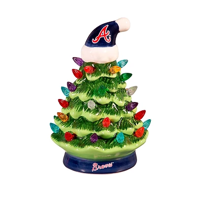 Atlanta Braves 8" LED Light Up Christmas Tree