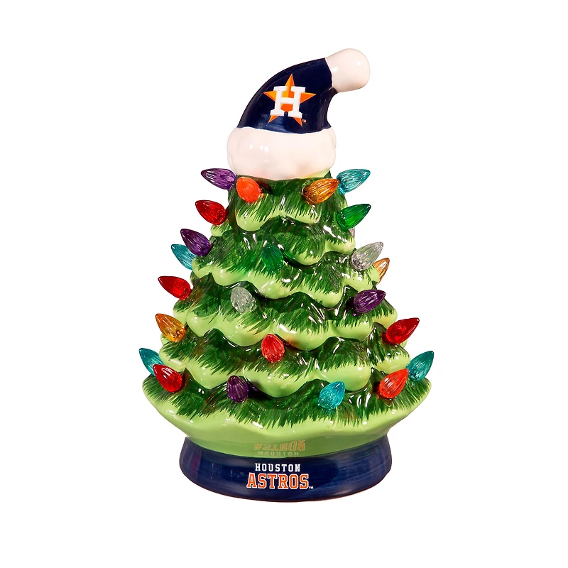 Houston Astros 8" LED Light Up Christmas Tree
