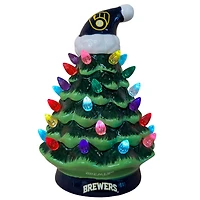 Milwaukee Brewers 8" LED Light Up Christmas Tree