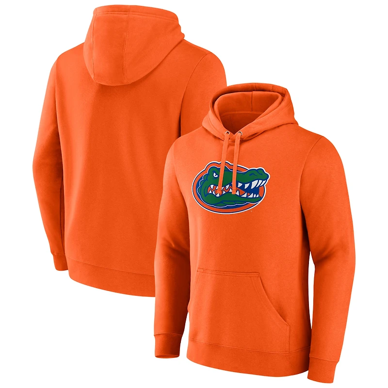 Men's Fanatics Orange Florida Gators Applique Fleece Pullover Hoodie