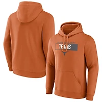 Men's Fanatics  Texas Orange Texas Longhorns Iconic Fleece Down The Field Pullover Hoodie