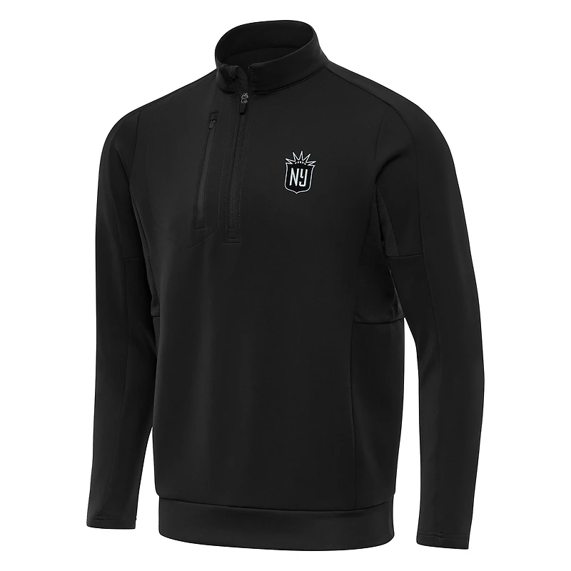 Men's Antigua  Black NJ/NY Gotham FC Generation Quarter-Zip Jacket