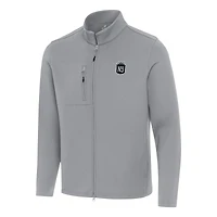 Men's Antigua Gray NJ/NY Gotham FC Objection Full-Zip Jacket