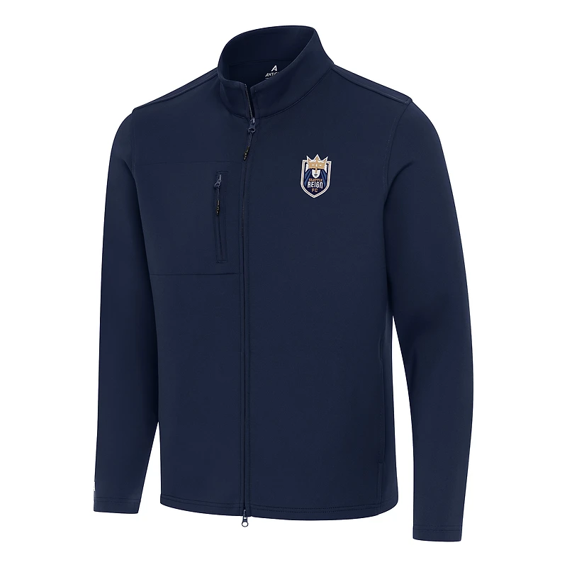 Men's Antigua Navy Seattle Reign FC Objection Full-Zip Jacket