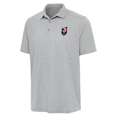 Men's Antigua Heather Gray Angel City FC Par 3 Polo