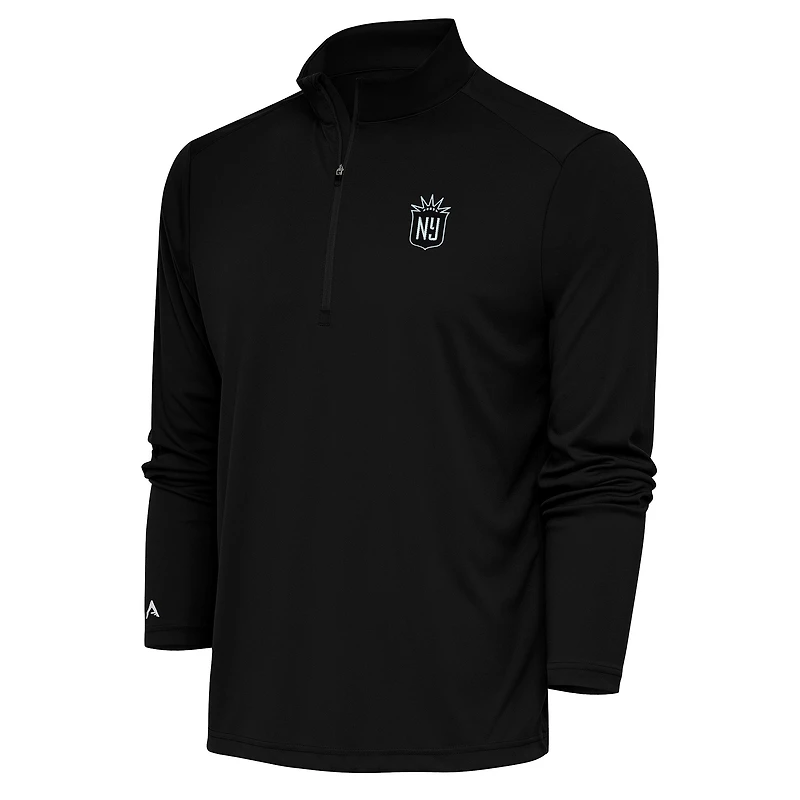 Men's Antigua Black NJ/NY Gotham FC Tribute Quarter-Zip Top