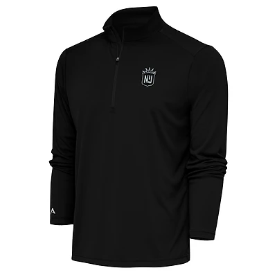 Men's Antigua Black NJ/NY Gotham FC Tribute Quarter-Zip Top