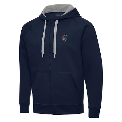 Men's Antigua Navy North Carolina Courage Victory Full-Zip Hoodie