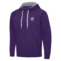 Men's Antigua Purple Orlando Pride Victory Full-Zip Hoodie