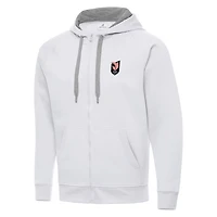 Men's Antigua White Angel City FC Victory Full-Zip Hoodie