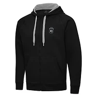Men's Antigua Black NJ/NY Gotham FC Victory Full-Zip Hoodie