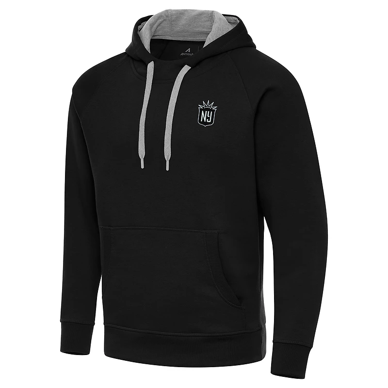 Men's Antigua Black NJ/NY Gotham FC Victory Pullover Hoodie