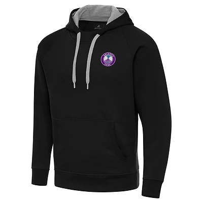 Men's Antigua Black Orlando Pride Victory Pullover Hoodie