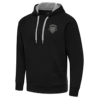 Men's Antigua Black Washington Spirit Victory Pullover Hoodie