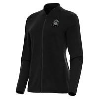 Women's Antigua Black NJ/NY Gotham FC Continual Full-Zip Jacket