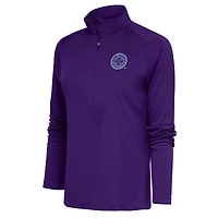 Women's Antigua Purple Racing Louisville FC Tribute Half-Zip Jacket