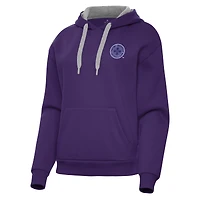 Women's Antigua Purple Racing Louisville FC Victory Pullover Hoodie
