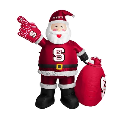 NC State Wolfpack 7' Inflatable Santa
