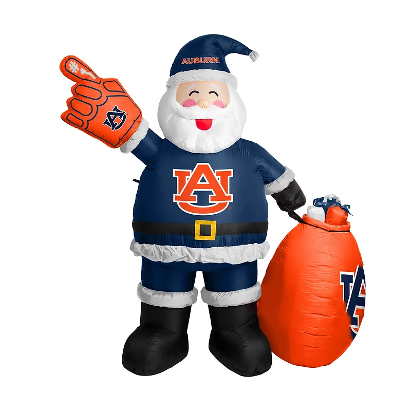 Auburn Tigers 7' Inflatable Santa