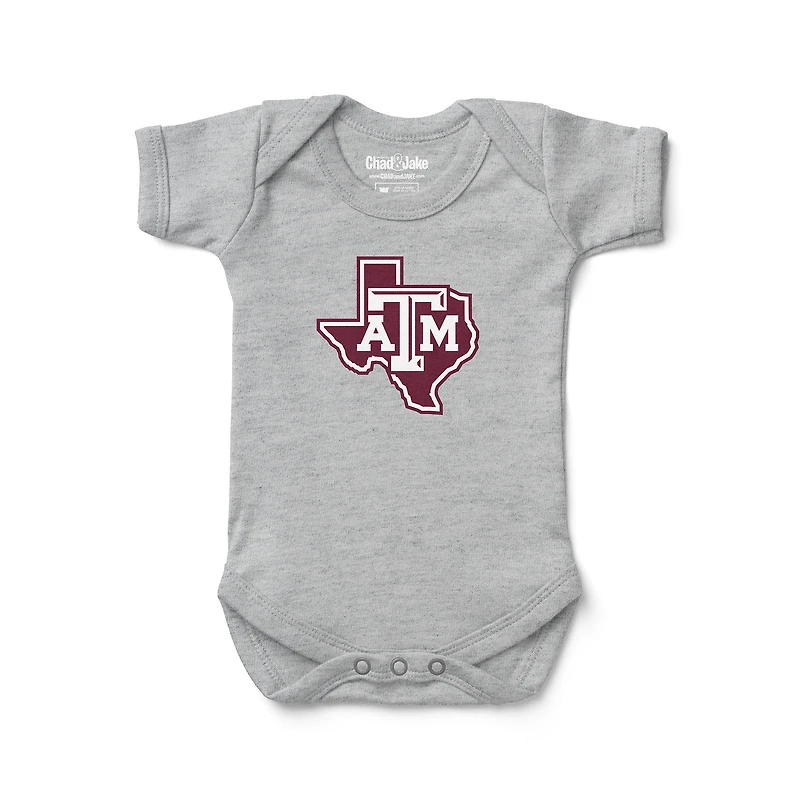 Newborn & Infant Chad Jake Heather Gray Texas A&M Aggies Bodysuit