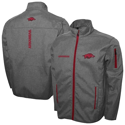 Men's Franchise Club Gray Arkansas Razorbacks XT2 Softshell Full-Zip Jacket
