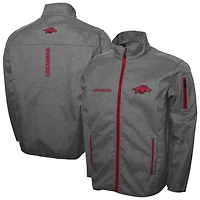 Men's Franchise Club Gray Arkansas Razorbacks XT2 Softshell Full-Zip Jacket