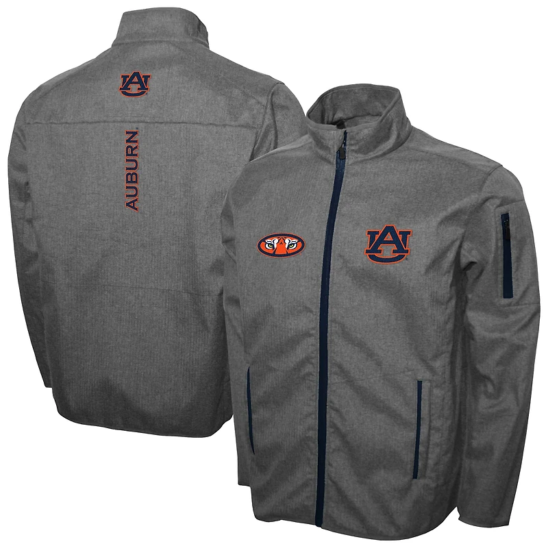 Men's Franchise Club Gray Auburn Tigers XT2 Softshell Full-Zip Jacket