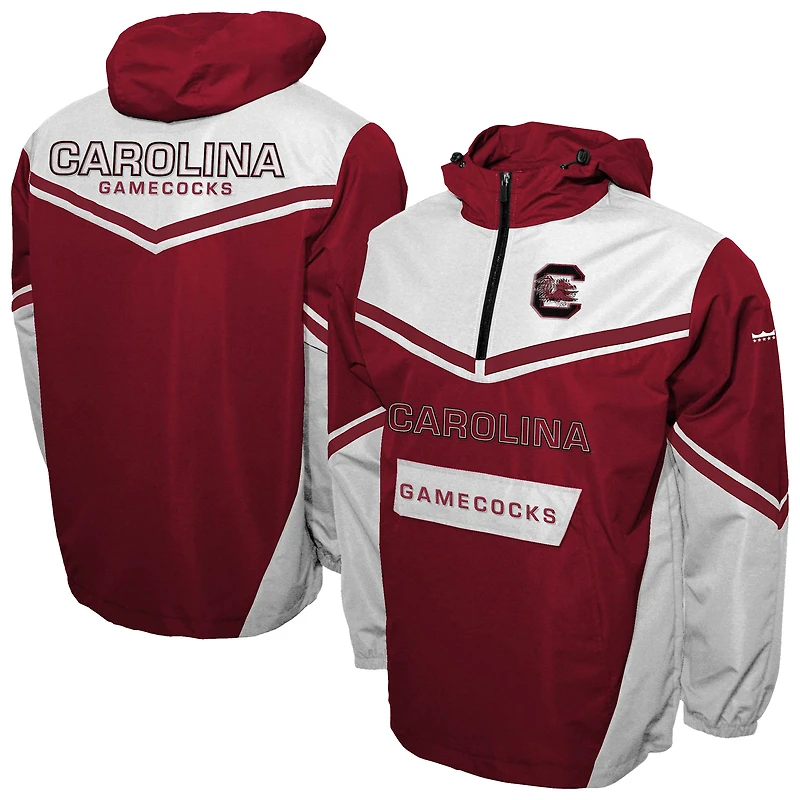 Men's Franchise Club Garnet South Carolina Gamecocks Action Anorak Half-Zip Jacket