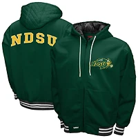 Men's Franchise Club Green NDSU Bison Grind Full-Zip Hoodie Jacket