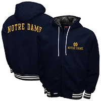 Men's Franchise Club Navy Notre Dame Fighting Irish Grind Full-Zip Hoodie Jacket
