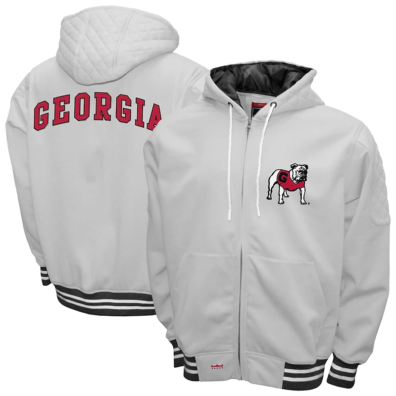 Men's Franchise Club Georgia Bulldogs Grind Full-Zip Hoodie Jacket