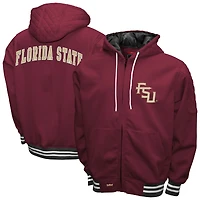 Men's Franchise Club Garnet Florida State Seminoles Grind Full-Zip Hoodie Jacket