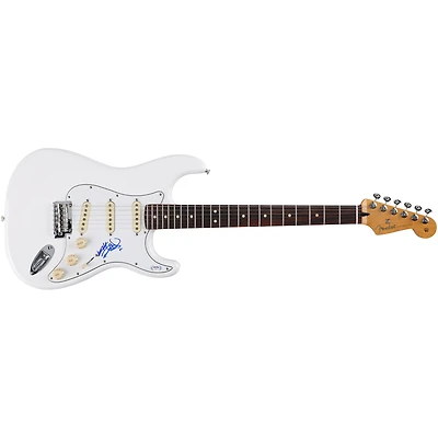 Keith Richards Rolling Stones Autographed White Fender Player II Stratocaster Guitar