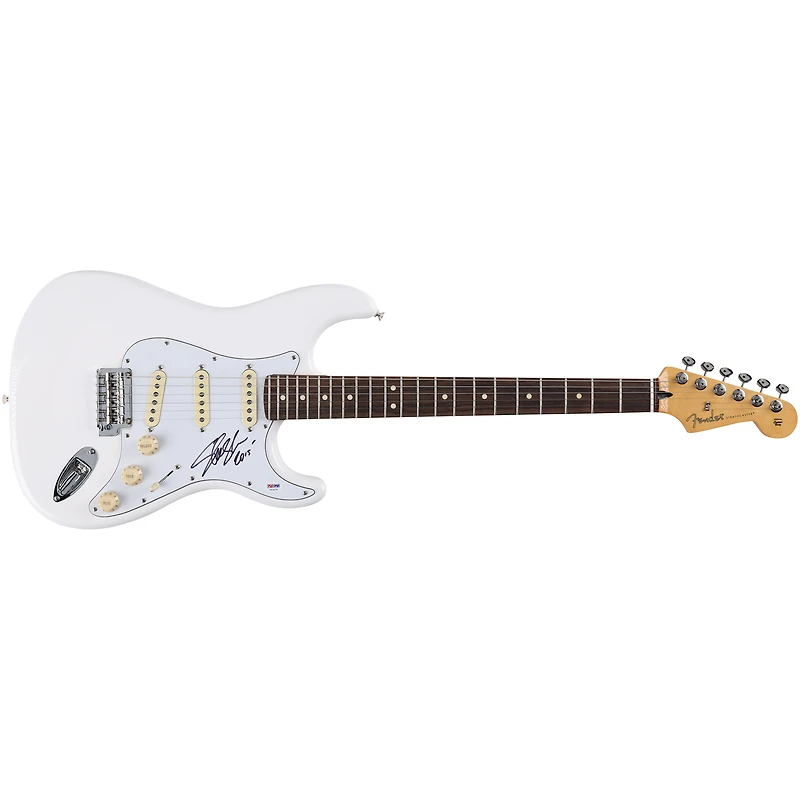 Slash Guns N’ Roses Autographed White Fender Player II Stratocaster Guitar - PSA 763579