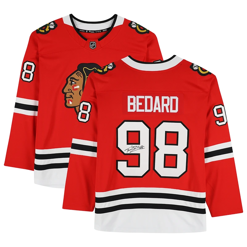 Connor Bedard Chicago Blackhawks Autographed Fanatics Breakaway Jersey