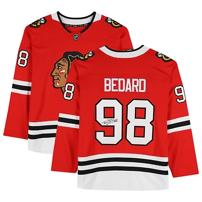 Connor Bedard Chicago Blackhawks Autographed Fanatics Breakaway Jersey