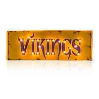 Imperial Minnesota Vikings 25" x 9" Lighted Recycled Metal Street Sign