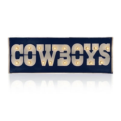 Imperial Dallas Cowboys 25" x 9" Lighted Recycled Metal Street Sign