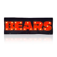 Imperial Chicago Bears 25" x 9" Lighted Recycled Metal Street Sign