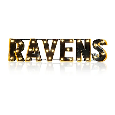 Imperial Baltimore Ravens 40" x 9" Lighted Recycled Metal Sign