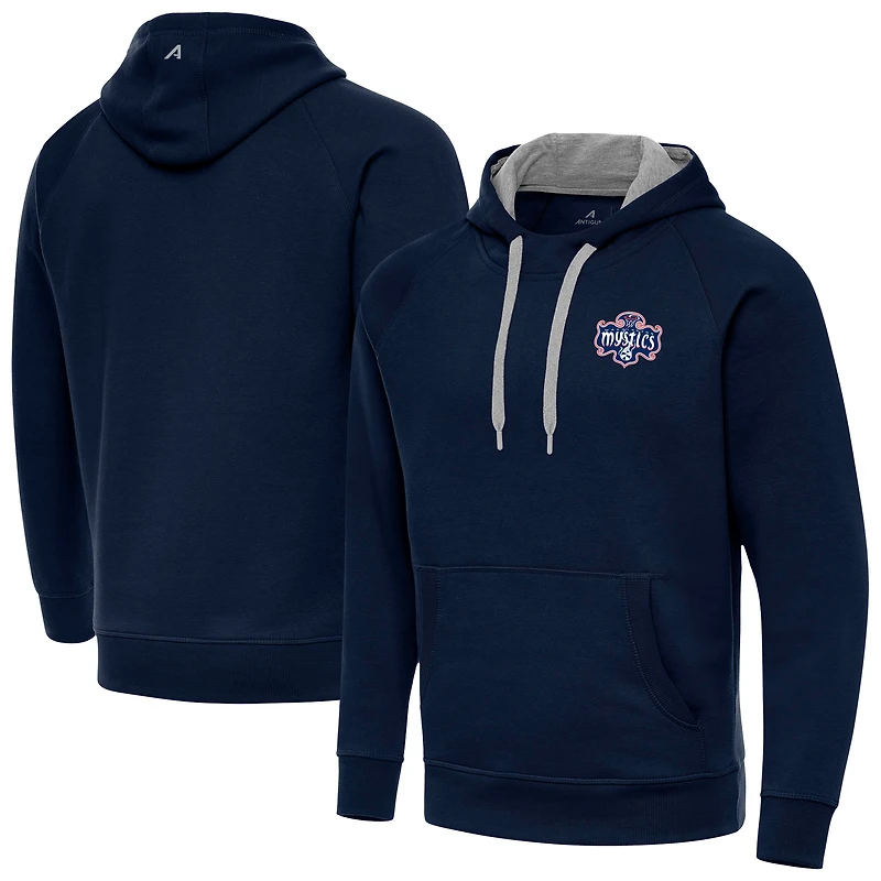 Men's Antigua Navy Washington Mystics Victory Pullover Hoodie