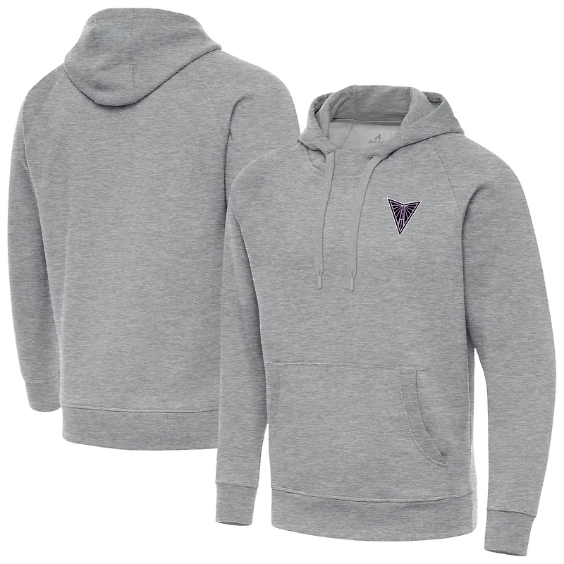 Men's Antigua Heather Gray Golden State Valkyries Victory Pullover Hoodie